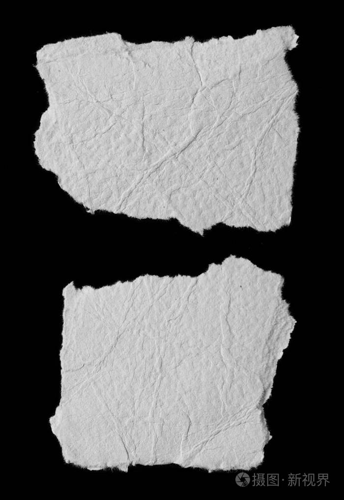 两个撕碎的纸