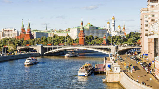 莫斯科克里姆林宫的视图