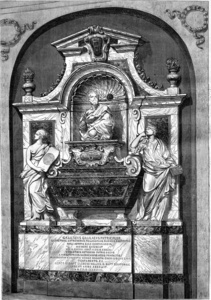 圣克罗西古董刻版的加利利墓。