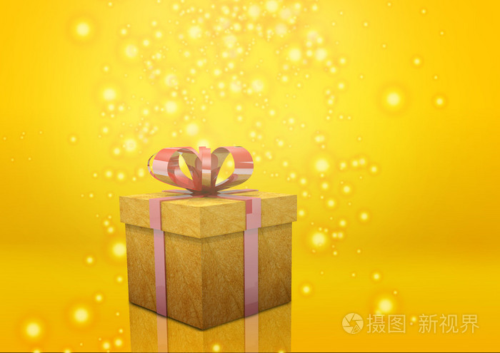 礼品盒黄色