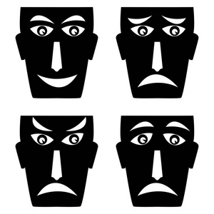 被遮蔽的脸图片