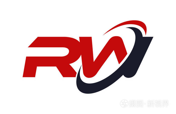 cdrw 徽标旋风椭圆红色字母矢量概念