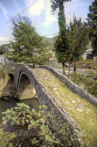 拱桥梁的女王塔玛拉。格鲁吉亚阿扎尔