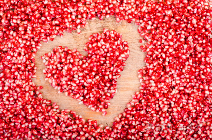 石榴籽的背景新鲜水果套