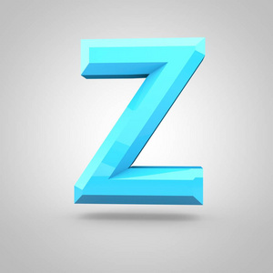 等距的蓝色字母 Z