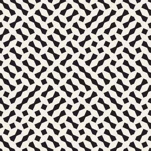 无缝的几何格子图案.不规则的抽象网格背景.时尚的混沌矢量纹理照片