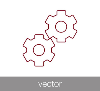 两个齿轮图标