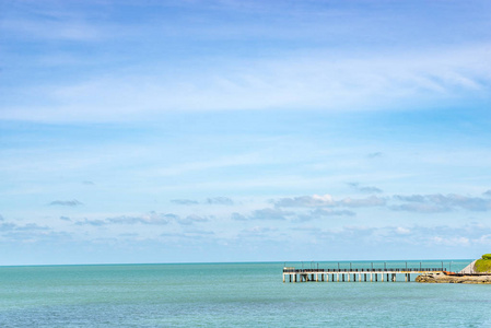 在夏天海景