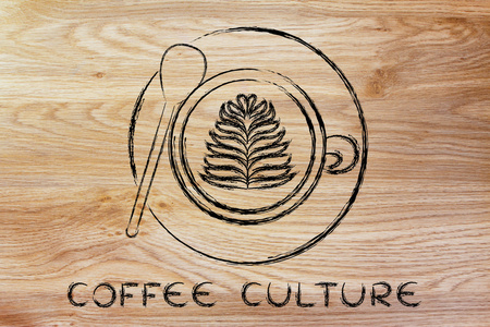 咖啡文化的概念图片