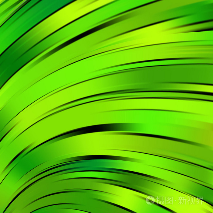 彩色光绿色线条流畅背景矢量图