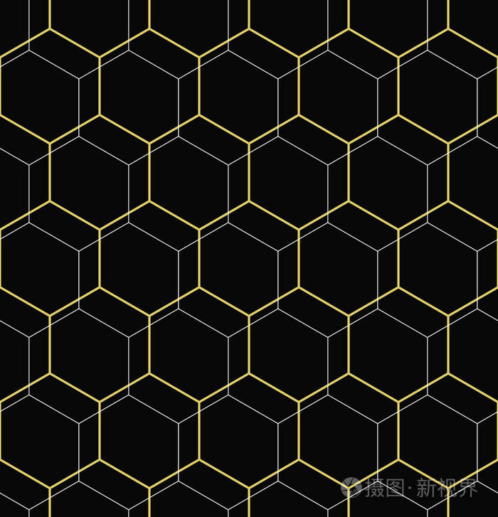 无缝的抽象矢量花纹有六角插画-正版商用图片0nw9nz-摄图新视界