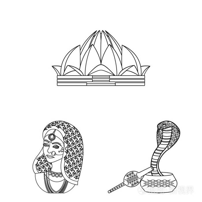印度和地标矢量符号股票网页插图插画-正版商用图片0nwdol-摄图新视界