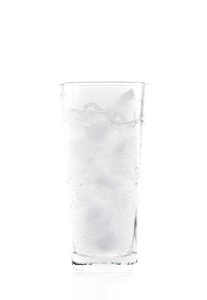 矿物玻璃碳酸水加冰