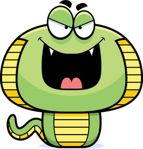 卡通眼镜蛇图片