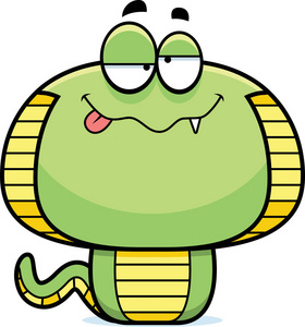 卡通眼镜蛇图片