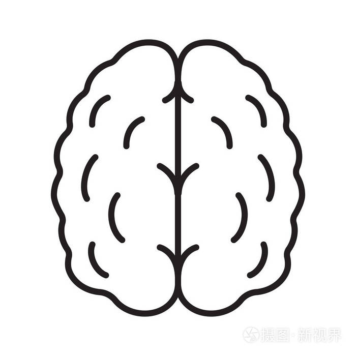 人类的大脑线性图标插画-正版商用图片0nwk93-摄图新视界