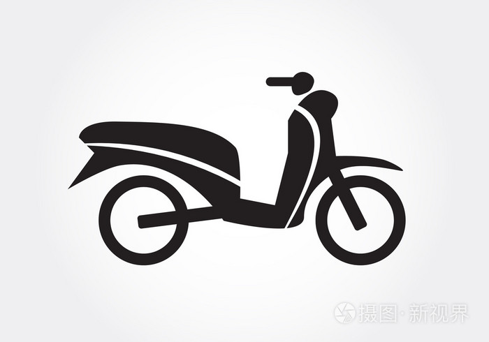 摩托车图标摩托车剪影