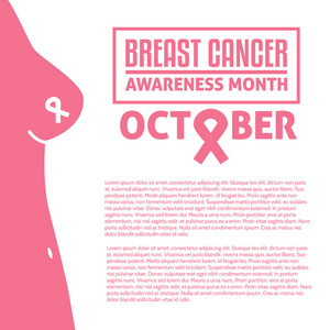 乳房癌意识月海报