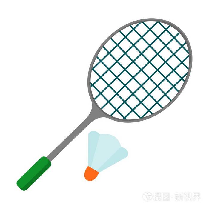 羽毛球球拍图标