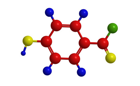 润滑分子尼泊金酯的分子结构照片