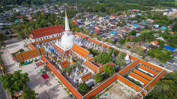 扫管笏pra摩诃萨德在那空斯里兰卡洛坤府省鸟瞰图