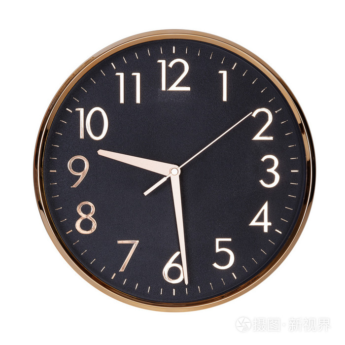 圆形时钟显示930上午