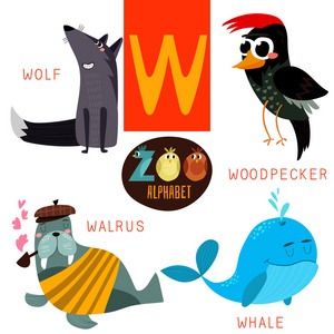 超可爱的动物园字母表