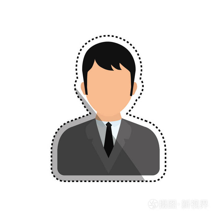 男子匿名配置文件