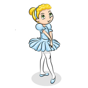 芭蕾舞蹈家女孩留职穿着短裙照片