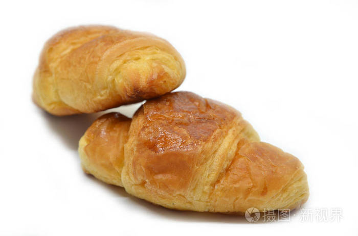 两个法国牛角面包
