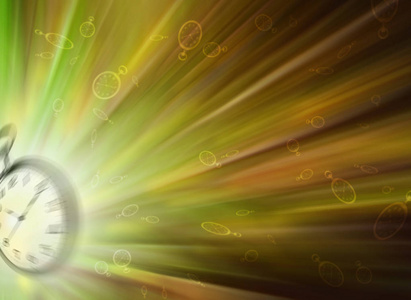 光阴似箭,日月如梭.积极的背景色.概念照片