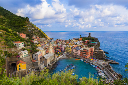 在意大利五渔村Vernazza