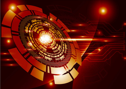 橙色科技背景图片