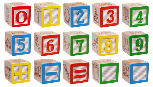 积木-数字的集合照片