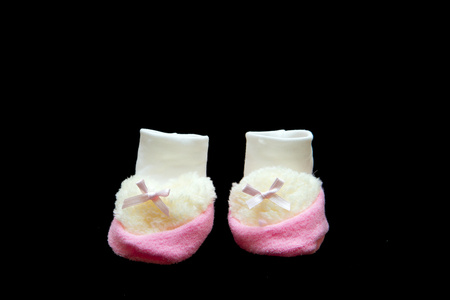 粉色婴儿袜