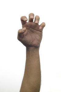 抓斗手指手势人类的手挠-抓取姿态照片