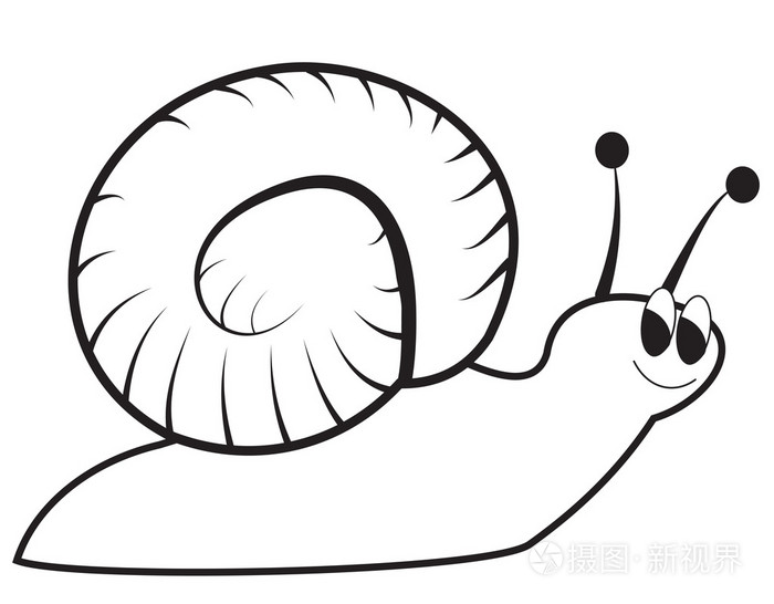 可爱卡通蜗牛