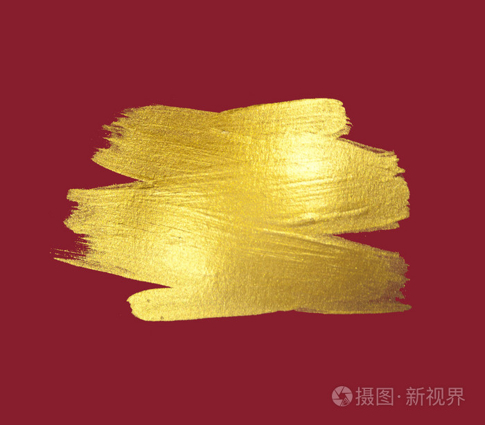 金色水彩画质地颜料染色抽象图