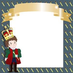 海报图片剑小王子背景矢量图 eps10照片