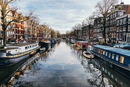 冬天的阿姆斯特丹运河