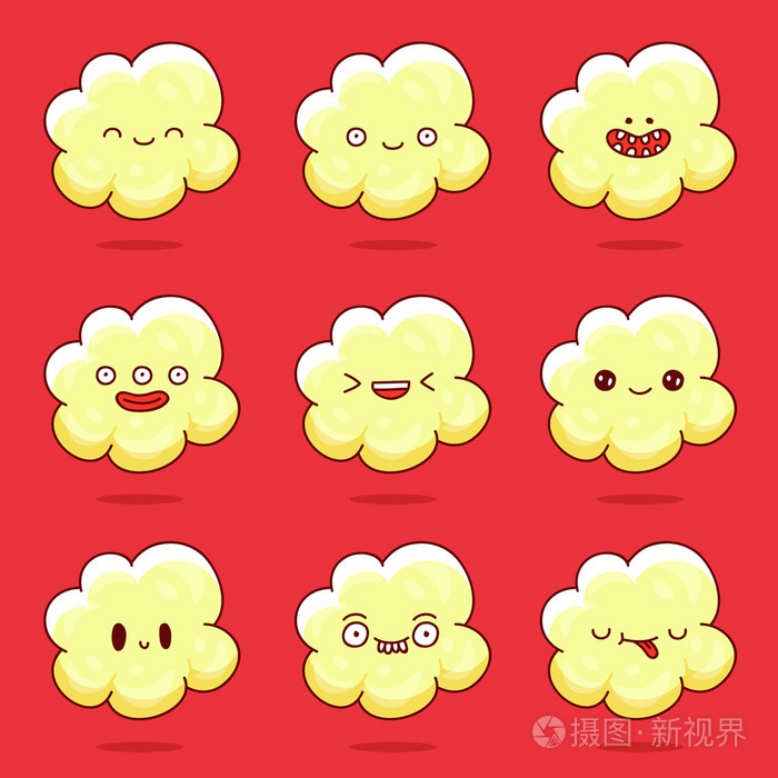 以不同的情感爆米花