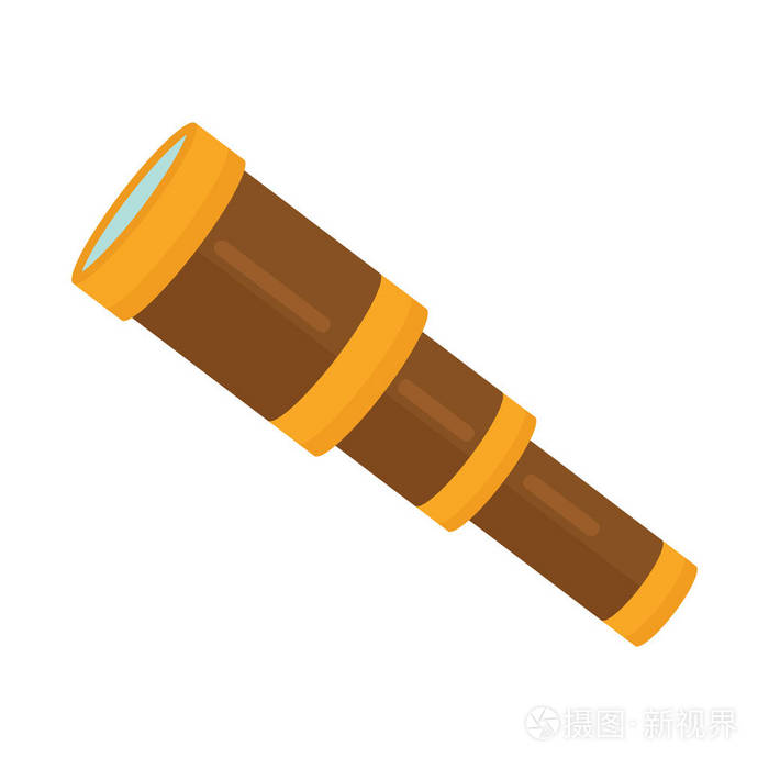 望远镜望远镜镜头矢量图