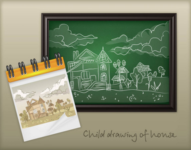 儿童手绘景观图片