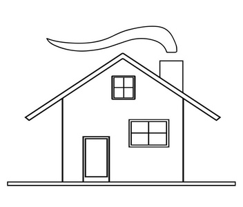 房子剪影图片-房子剪影素材-房子剪影插画-摄图新视界