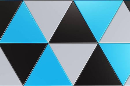 黑色 白色和蓝色三角棱镜的模式