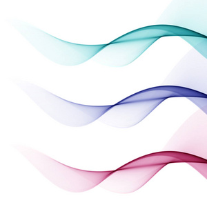 蓝色和粉红色波浪与抽象背景照片