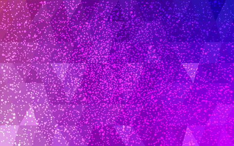 浅紫色,粉红色矢量新年水晶背景与雪花照片