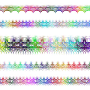 颜色分形文本分隔线设计方案集图片