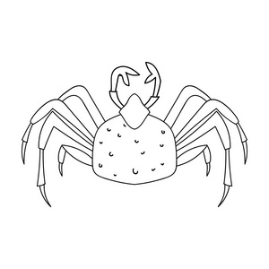 帝王蟹蟹插画-帝王蟹蟹手绘-帝王蟹蟹卡通图-摄图新视界