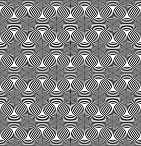 无缝的六角形弯曲的线条图案
